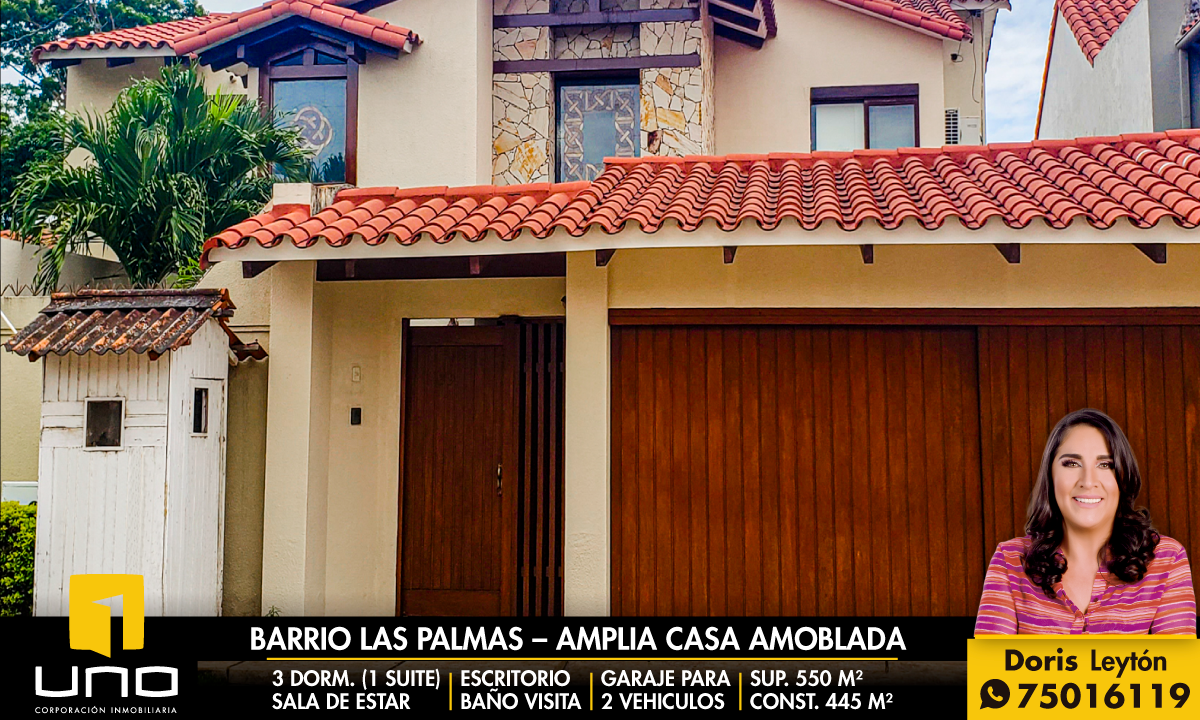 Barrio Las Palmas Casa Amoblada En Alquiler