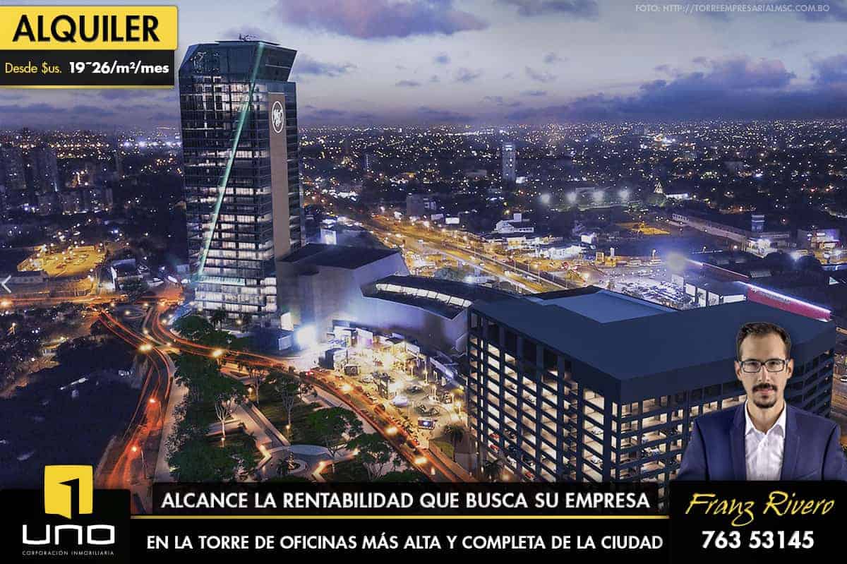Alquile En La Torre De Negocios Más Importante De Bolivia