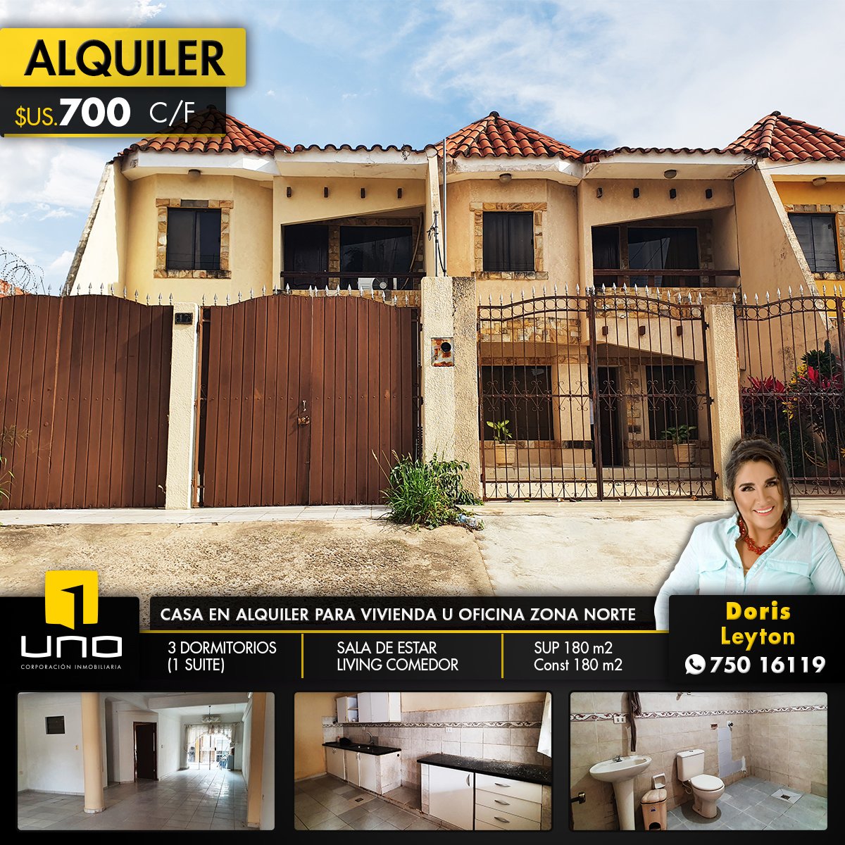 Zona Norte Casa En Alquiler Para Vivienda U Oficinas