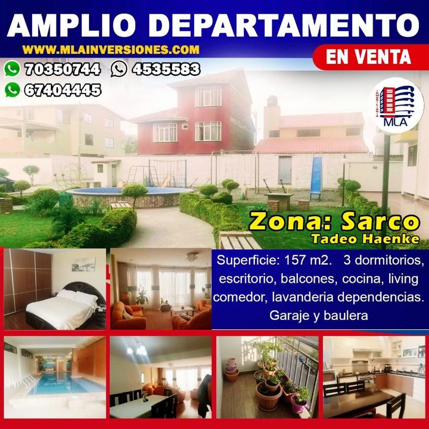 Amplio Dpto en Venta!