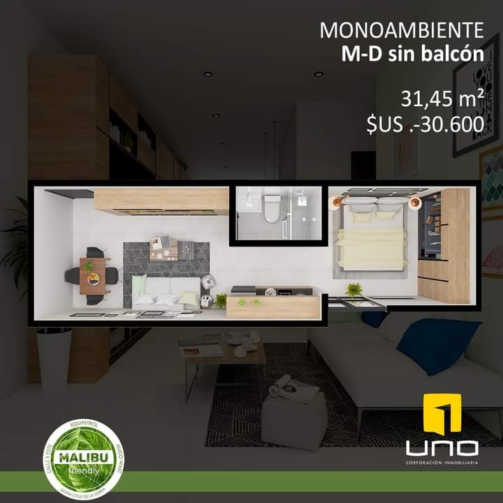 ESPECTACULARES DEPARTAMENTOS DE 1,2 Y 3 EN PREVENTA,B.EQUIP 