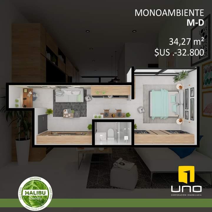 ESPECTACULARES DEPARTAMENTOS DE 1,2 Y 3 EN PREVENTA,B.EQUIP 