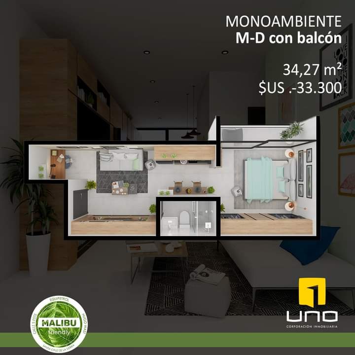 ESPECTACULARES DEPARTAMENTOS DE 1,2 Y 3 EN PREVENTA,B.EQUIP 