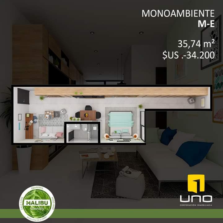 ESPECTACULARES DEPARTAMENTOS DE 1,2 Y 3 EN PREVENTA,B.EQUIP 