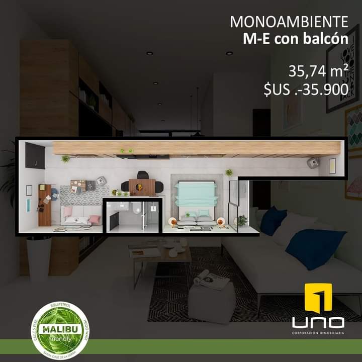 ESPECTACULARES DEPARTAMENTOS DE 1,2 Y 3 EN PREVENTA,B.EQUIP 