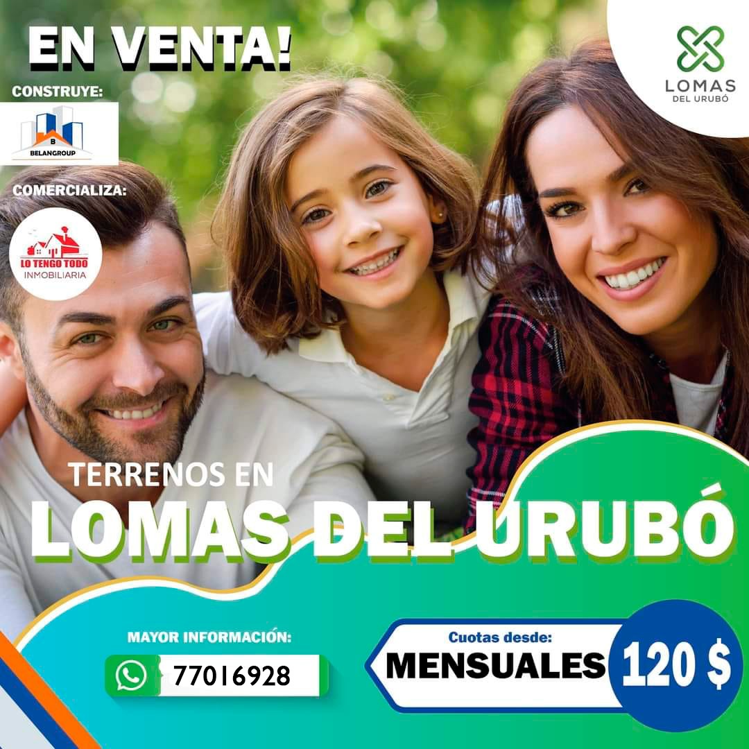 TERRENO ECONOMICO - EN LOMAS DEL URUBÓ