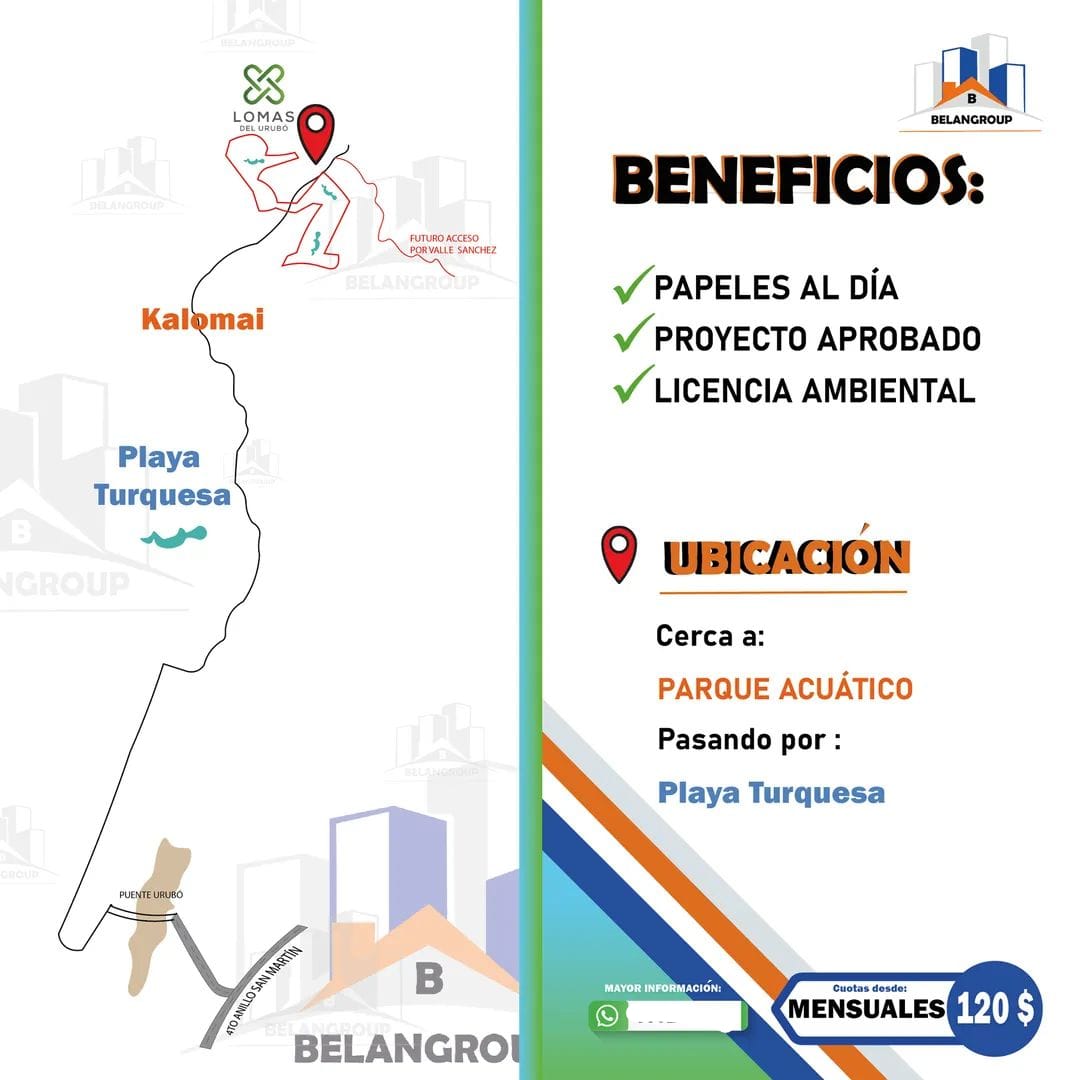 TERRENO ECONOMICO - EN LOMAS DEL URUBÓ