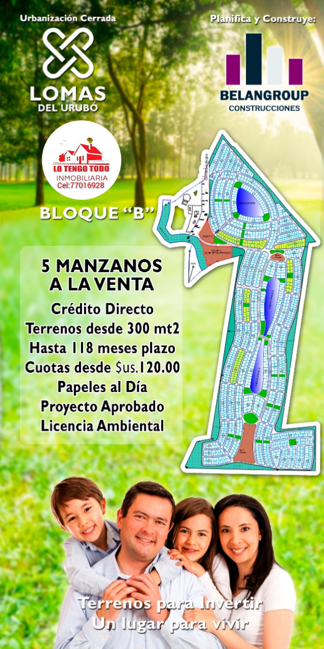 TERRENO ECONOMICO - EN LOMAS DEL URUBÓ