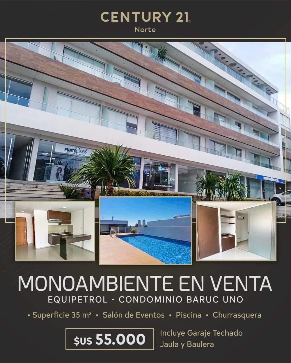 Monoambiente en venta en Equipetrol 