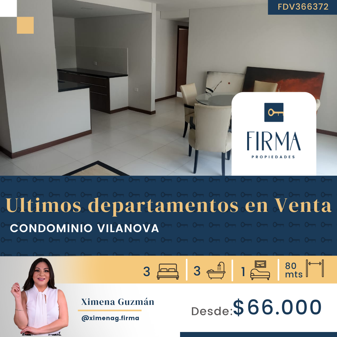 COMPRA TU DEPARTAMENTO DE 3 DORMITORIOS EN VILANOVA