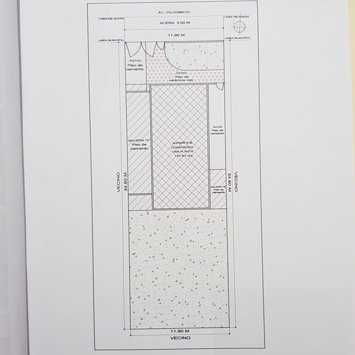 TERRENO EN VENTA CON CONSTRUCCION ANTIGUA
