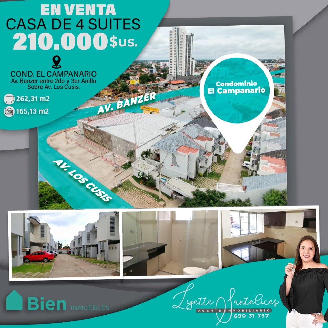 Casa de 4 Suites en Venta 