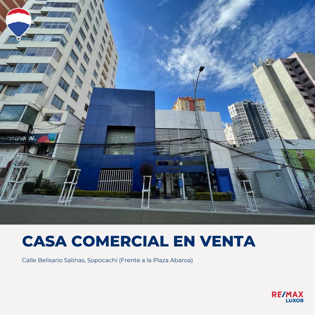 CASA COMERCIAL EN VENTA, PLAZA AVAROA SOPOCACHI 