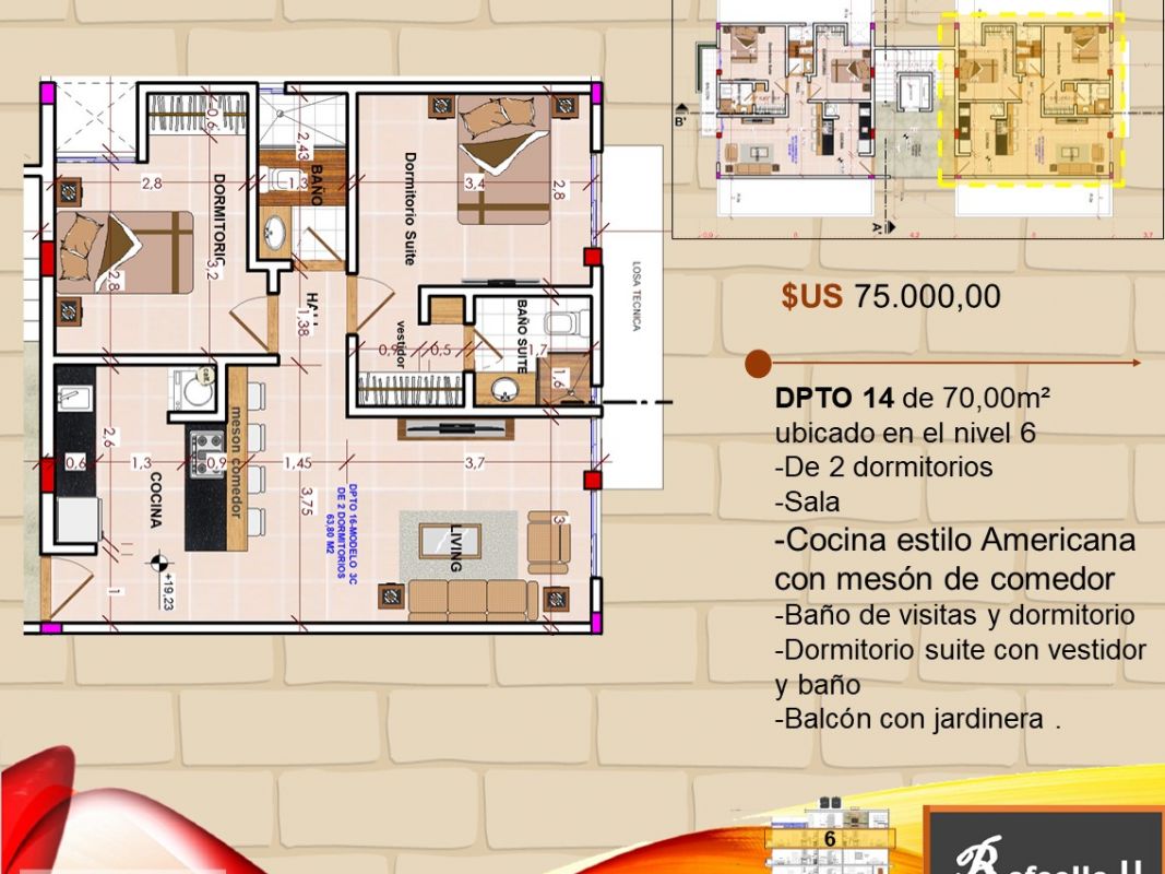 DEPARTAMENTO EN VENTA CONDOMINIO RAFAELLA II, ZONA NORTE