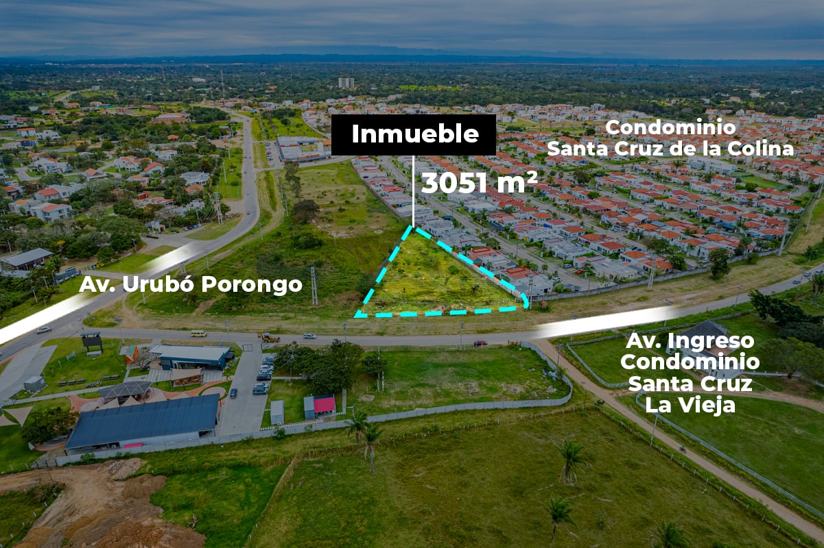 TERRENO EN VENTA EN URUBO, SOBRE CARRETERA A PORONGO