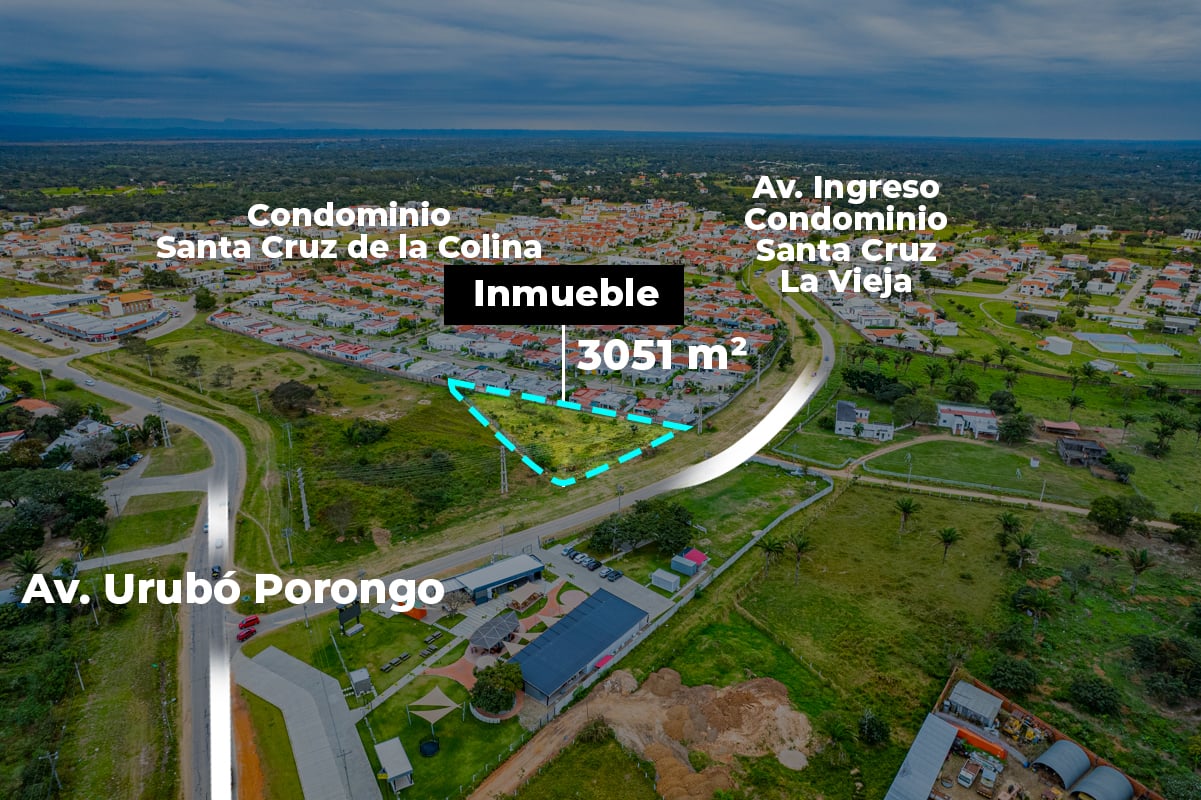 TERRENO EN VENTA EN URUBO, SOBRE CARRETERA A PORONGO