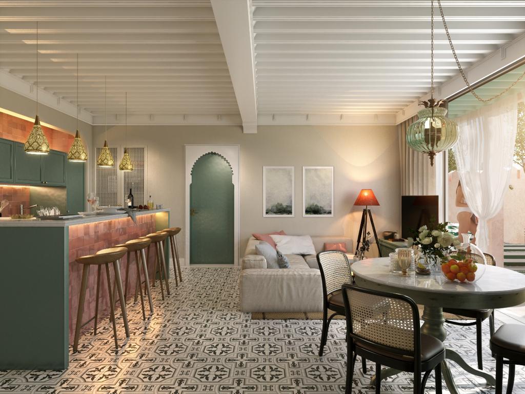 Ground House en Pink Riad en Planta Baja con Jardín Privado