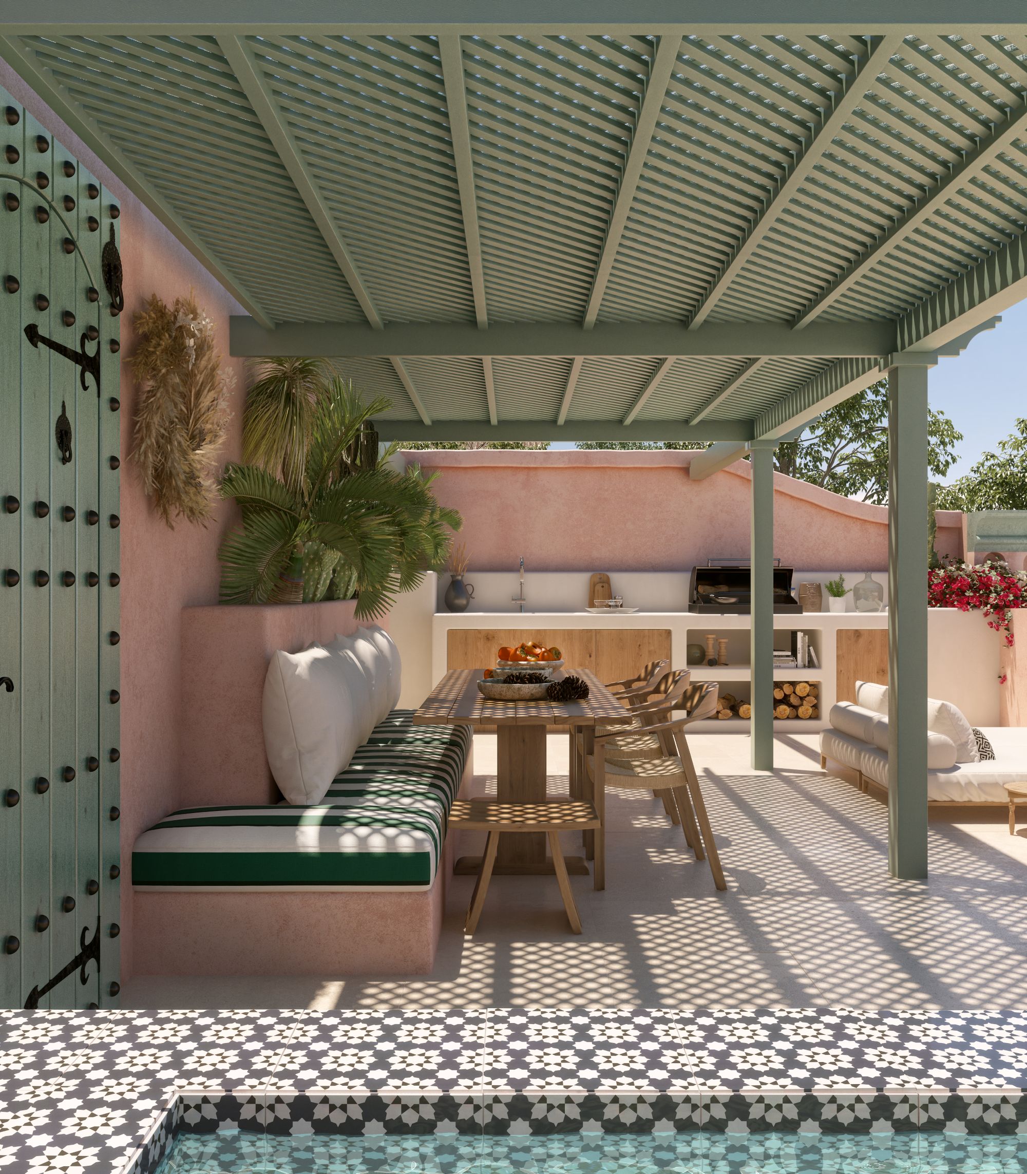 Ground House en Pink Riad en Planta Baja con Jardín Privado