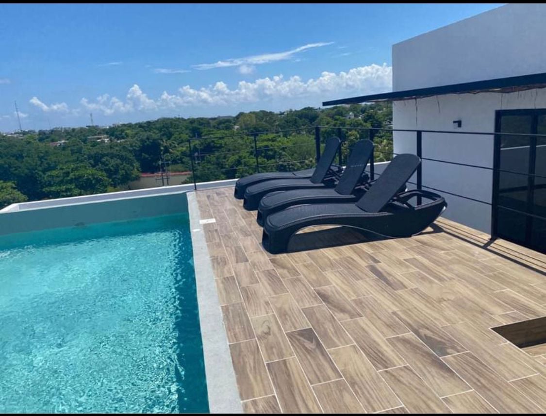 Departamento de 1 Recámara con Terraza en Playa del Carmen