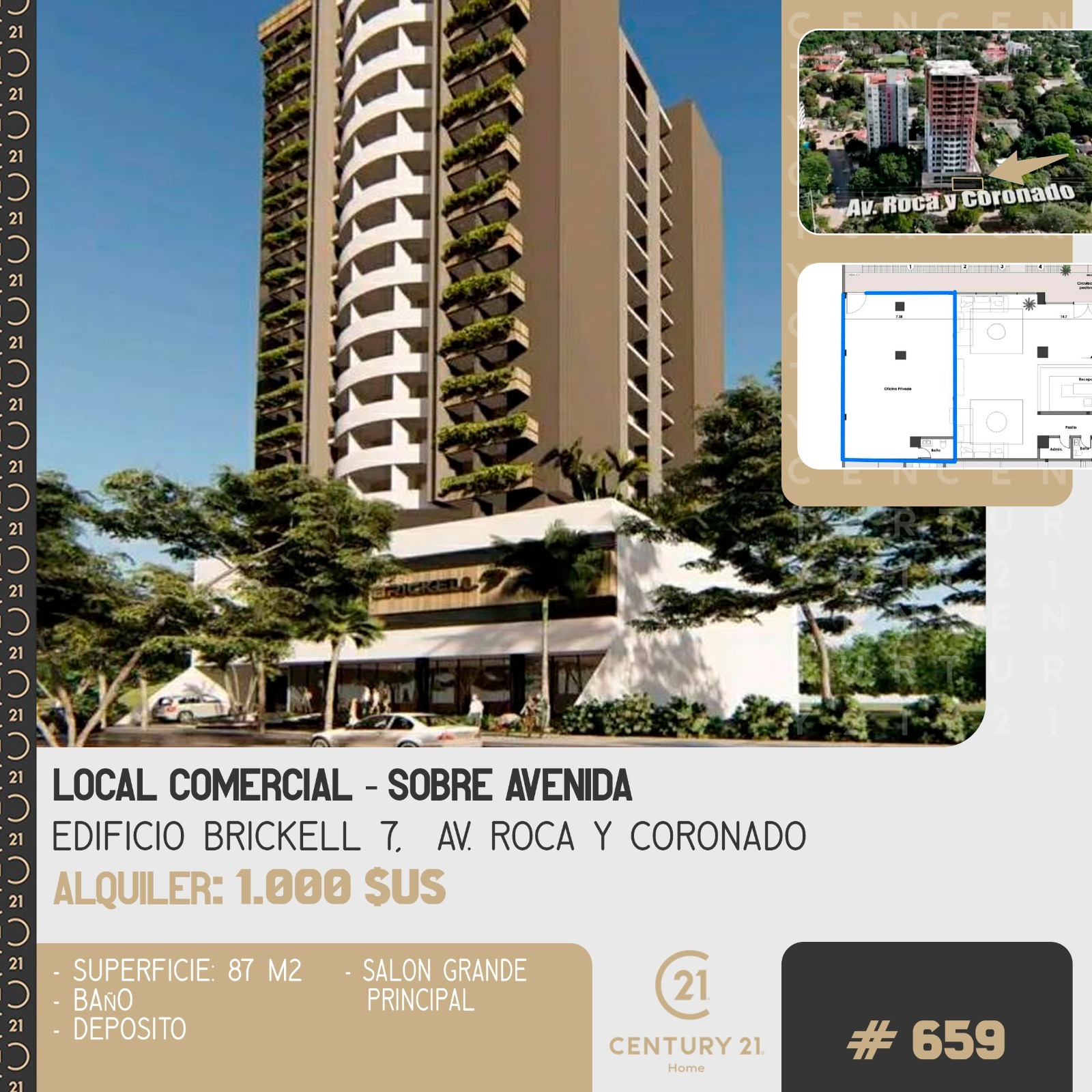 LOCAL COMERCIAL EN ALQUILER SOBRE AVENIDA ZONA NORTE