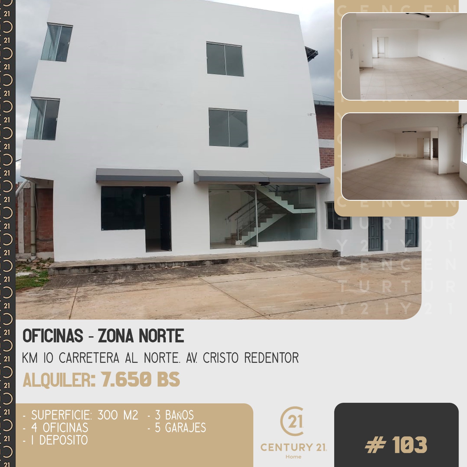 OFICINAS EN ALQUILER ZONA NORTE - INMUEBLE NUMERO 103