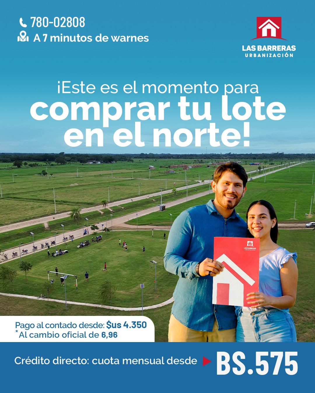🏡 URBANIZACIÓN LAS BARRERAS – Tu lote ideal con facilidades