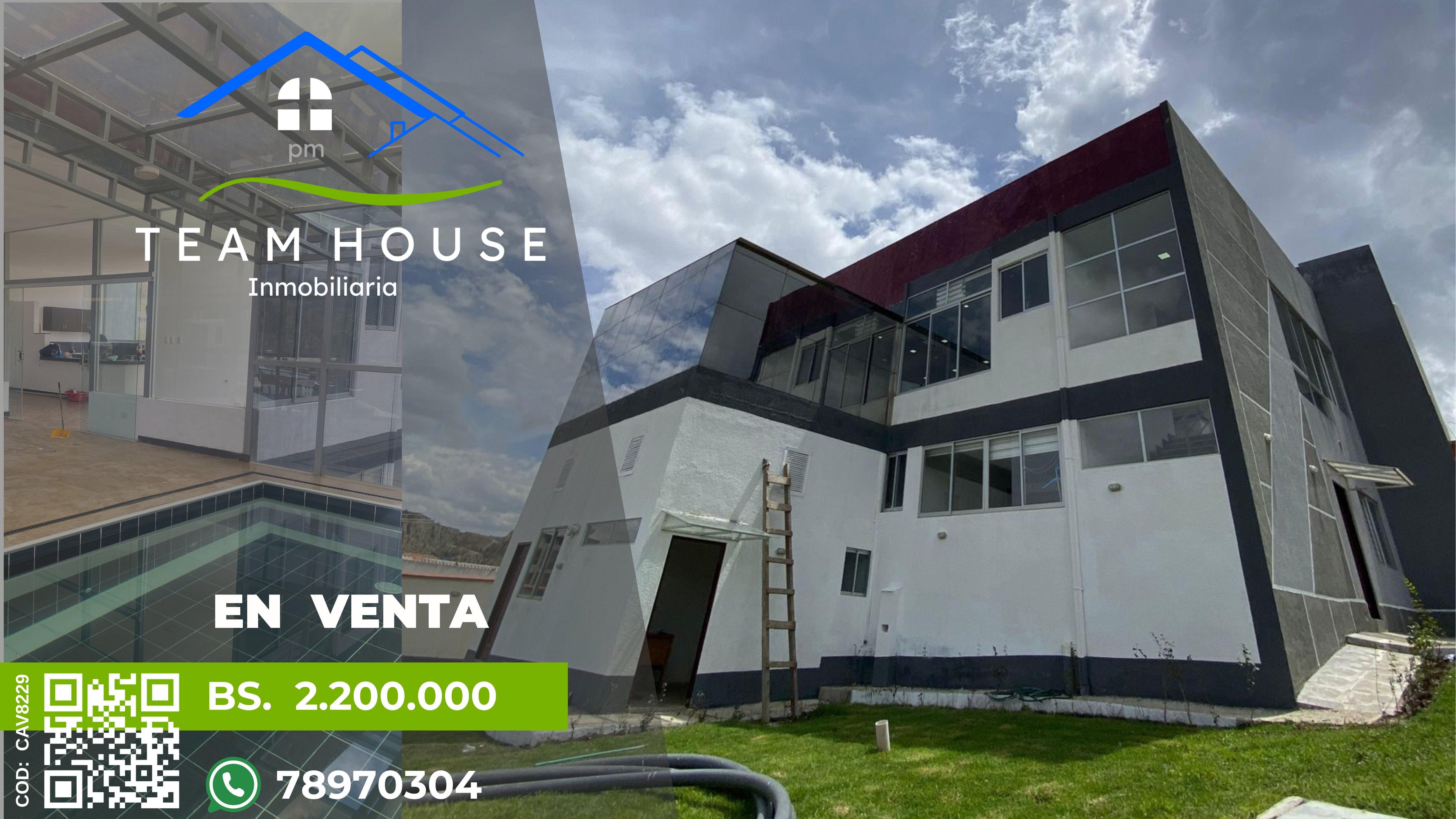 🏡 Achumani, bella casa con piscina en venta