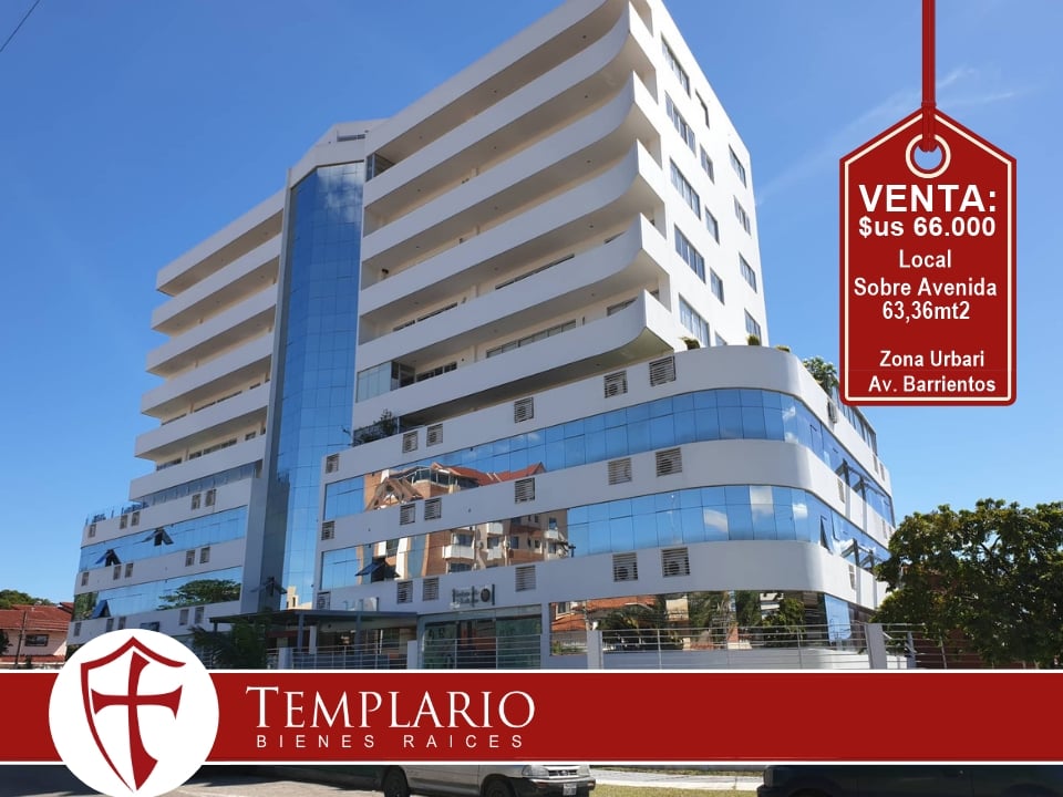 Hermoso Local Sobre Avenida - Zona Urbari Av. Barrientos - Ubicacion Estrategica
