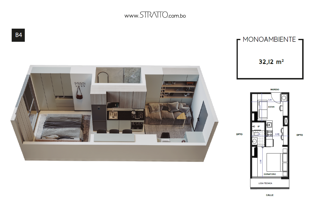 Mono Ambiente Stratto Equipetrol 