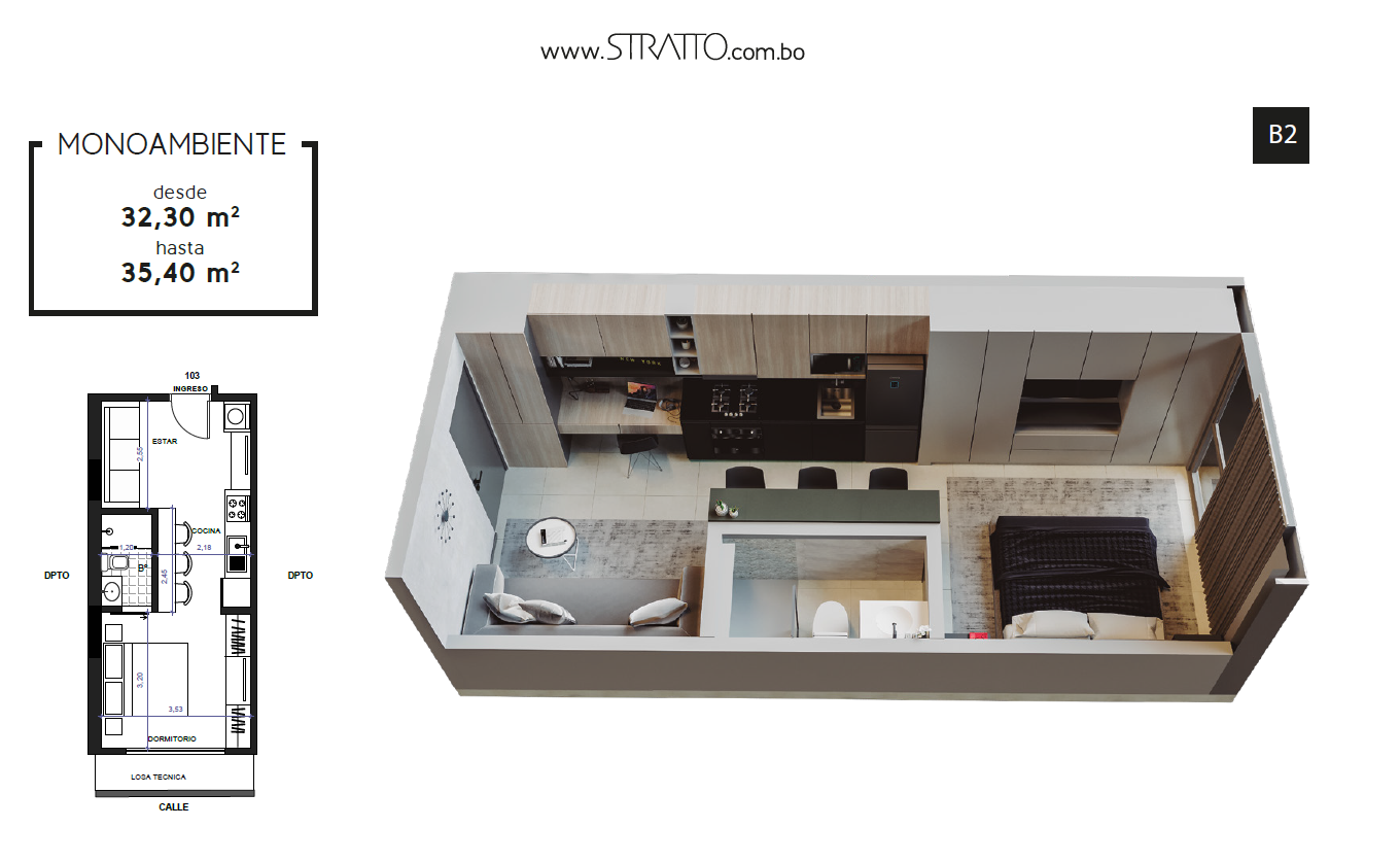 Mono Ambiente Stratto Equipetrol