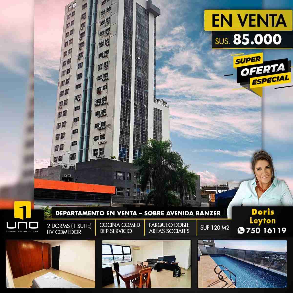 POR VIAJE PROPIETARIO VENDE  DEPARTAMENTO DE 2 DORMITORIOS ZONA BANZER