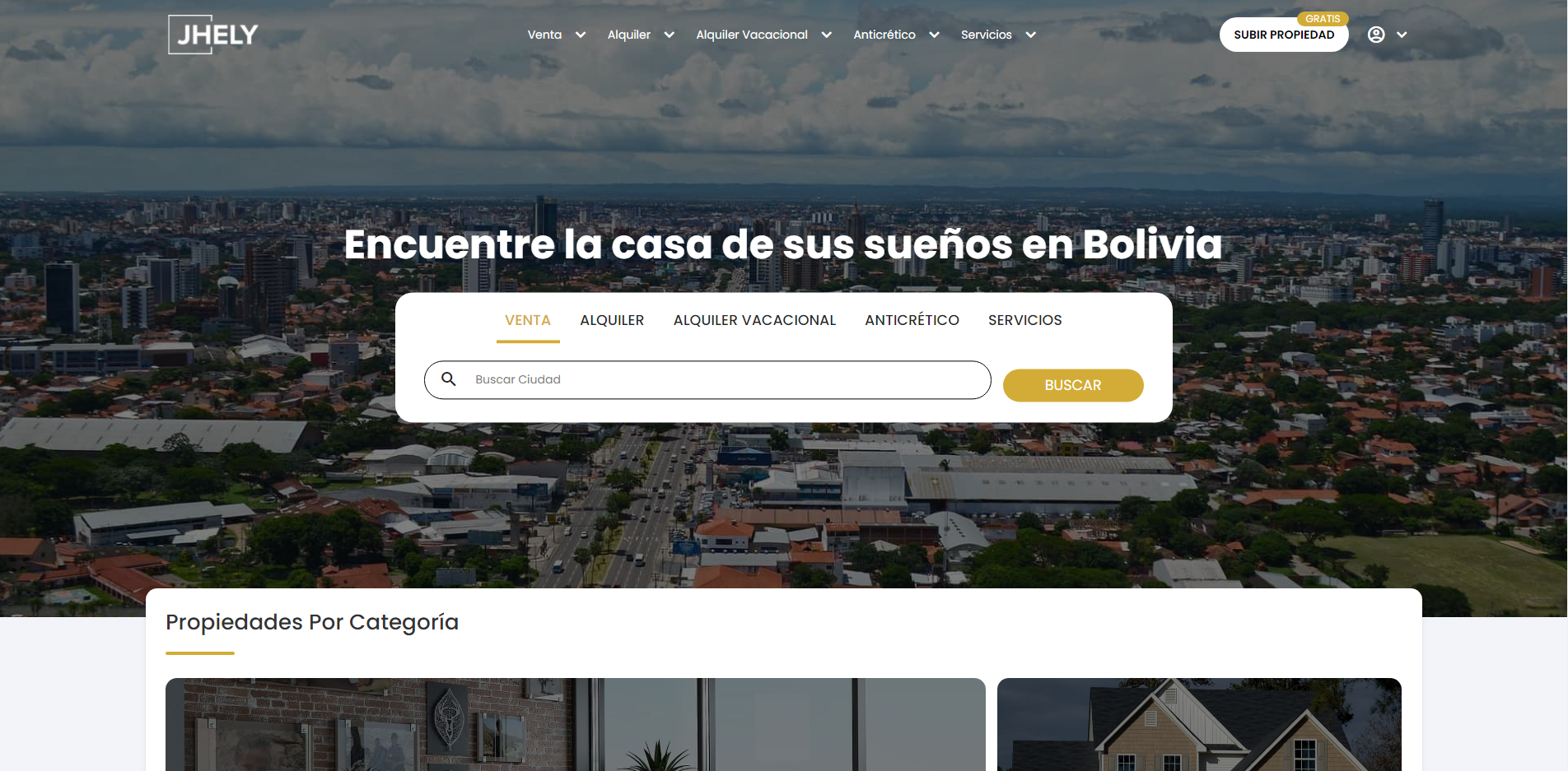 JHELY Bolivia - Plataforma inmobiliaria online
